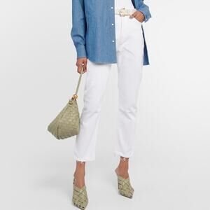 Agolde Riley White Straight Leg Jeans Size 26 Sour Cream High Rise